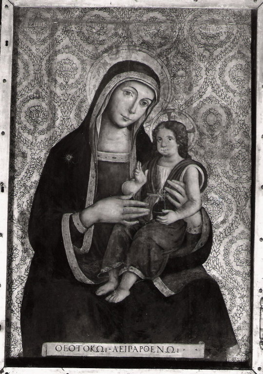 Madonna con Bambino (dipinto) di Aquili Antonio detto Antoniazzo Romano (attribu